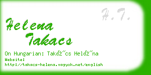 helena takacs business card